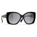 Chanel - Occhiali da Sole Quadrati - Nero - Chanel Eyewear