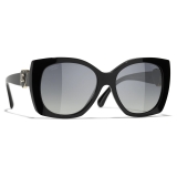 Chanel - Square Sunglasses - Black - Chanel Eyewear