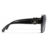 Chanel - Occhiali da Sole Quadrati - Nero - Chanel Eyewear