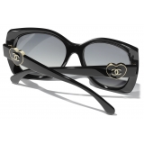 Chanel - Occhiali da Sole Quadrati - Nero - Chanel Eyewear