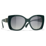 Chanel - Square Sunglasses - Green - Chanel Eyewear