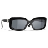 Chanel - Occhiali da Sole Rettangolari - Nero - Chanel Eyewear