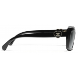 Chanel - Occhiali da Sole Rettangolari - Nero - Chanel Eyewear