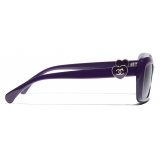 Chanel - Occhiali da Sole Rettangolari - Viola - Chanel Eyewear