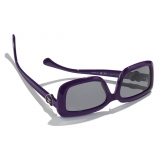 Chanel - Occhiali da Sole Rettangolari - Viola - Chanel Eyewear