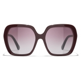 Chanel - Square Sunglasses - Burgundy - Chanel Eyewear