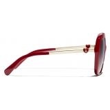 Chanel - Square Sunglasses - Red - Chanel Eyewear