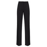 Pinko - Pantalone Flare in Tessuto Crepe - Nero - Pantalone - Made in Italy - Luxury Exclusive Collection