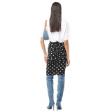 Pinko - Pencil Skirt with Ruffle - Pois/Black - Skirt - Made in Italy - Luxury Exclusive Collection