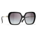 Chanel - Occhiali da Sole Quadrati - Nero - Chanel Eyewear