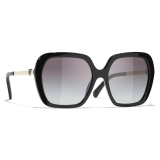 Chanel - Square Sunglasses - Black - Chanel Eyewear