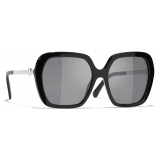 Chanel - Occhiali da Sole Quadrati - Nero - Chanel Eyewear