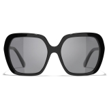 Chanel - Occhiali da Sole Quadrati - Nero - Chanel Eyewear