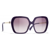 Chanel - Occhiali da Sole Quadrati - Viola - Chanel Eyewear