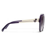 Chanel - Occhiali da Sole Quadrati - Viola - Chanel Eyewear