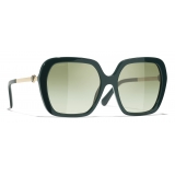 Chanel - Square Sunglasses - Green - Chanel Eyewear