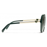 Chanel - Occhiali da Sole Quadrati - Verde - Chanel Eyewear