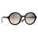 Chanel - Occhiali da Sole Rotondi - Nero - Chanel Eyewear