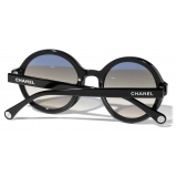 Chanel - Occhiali da Sole Rotondi - Nero - Chanel Eyewear