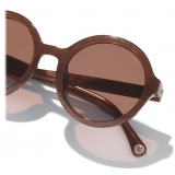 Chanel - Occhiali da Sole Rotondi - Marrone - Chanel Eyewear