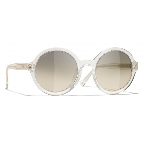 Chanel - Round Sunglasses - Transparent - Chanel Eyewear