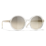 Chanel - Occhiali da Sole Rotondi - Trasparenti - Chanel Eyewear