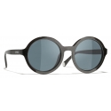 Chanel - Occhiali da Sole Rotondi - Nero - Chanel Eyewear