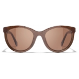 Chanel - Pantos Sunglasses - Brown - Chanel Eyewear