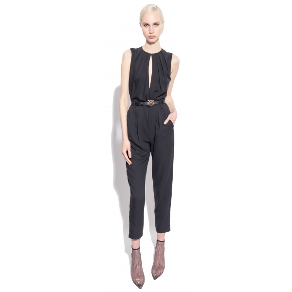 Pinko - Jumpsuit with Geometric Cut-Out - Black - Dress - Made in Italy - Luxury Exclusive Collection