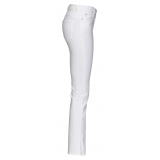 Pinko - Jeans Bootcut Elasticizzato - Bianco - Pantalone - Made in Italy - Luxury Exclusive Collection