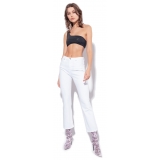 Pinko - Stretch Bootcut Jeans - White - Trousers - Made in Italy - Luxury Exclusive Collection
