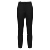 Pinko - Pantalone a Sigaretta in Viscosa - Nero - Pantalone - Made in Italy - Luxury Exclusive Collection