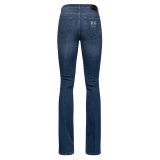 Pinko - Jeans a Zampa con Logo - Blu - Pantalone - Made in Italy - Luxury Exclusive Collection