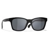 Chanel - Occhiali da Sole Quadrati - Nero - Chanel Eyewear