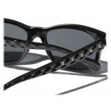 Chanel - Occhiali da Sole Quadrati - Nero - Chanel Eyewear