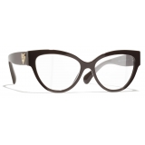 Chanel - Occhiali da Vista Cat Eye - Marrone - Chanel Eyewear