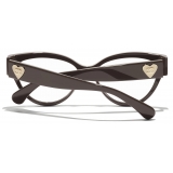 Chanel - Occhiali da Vista Cat Eye - Marrone - Chanel Eyewear