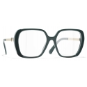Chanel - Square Optical Glasses - Light Green - Chanel Eyewear