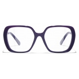 Chanel - Square Optical Glasses - Dark Purple - Chanel Eyewear