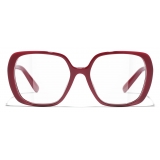 Chanel - Square Optical Glasses - Red - Chanel Eyewear