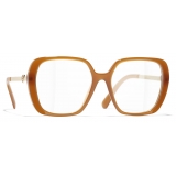 Chanel - Square Optical Glasses - Light Brown - Chanel Eyewear