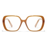 Chanel - Square Optical Glasses - Light Brown - Chanel Eyewear