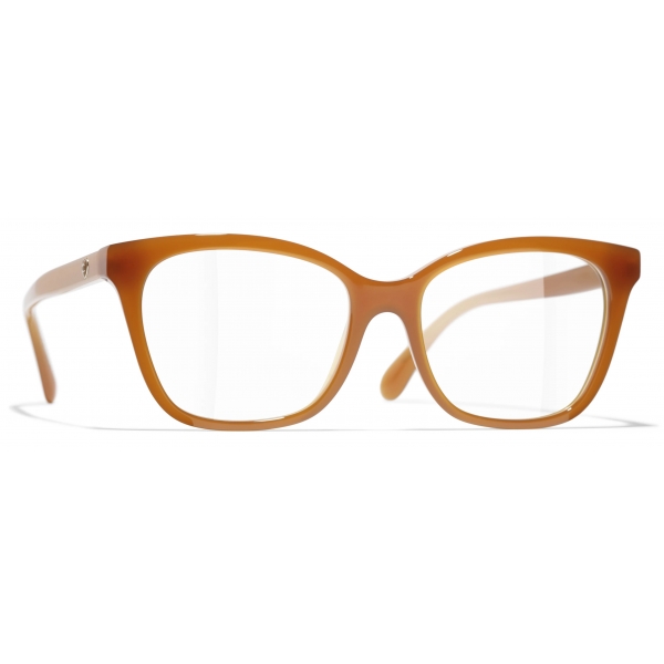 Chanel - Rectangular Optical Glasses - Light Brown - Chanel Eyewear