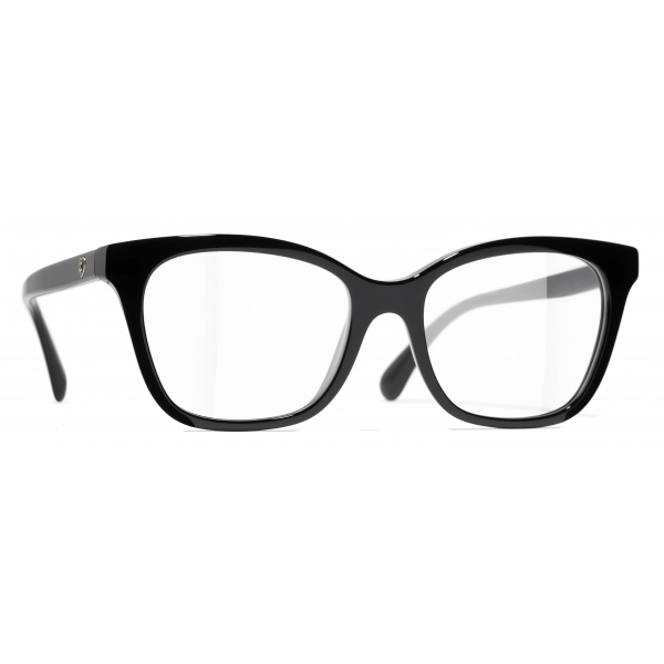 Chanel - Occhiali da Vista Rettangolari - Nero - Chanel Eyewear