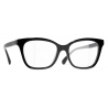 Chanel - Occhiali da Vista Rettangolari - Nero - Chanel Eyewear