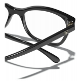 Chanel - Occhiali da Vista Rettangolari - Nero - Chanel Eyewear