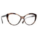 Chanel - Occhiali da Vista Cat Eye - Tartaruga - Chanel Eyewear