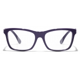 Chanel - Occhiali da Vista Rettangolari - Viola Scuro - Chanel Eyewear