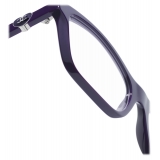 Chanel - Occhiali da Vista Rettangolari - Viola Scuro - Chanel Eyewear