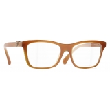 Chanel - Rectangular Optical Glasses - Light Brown - Chanel Eyewear